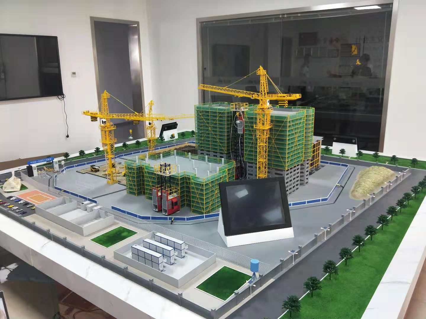平邑县建筑施工场景模型